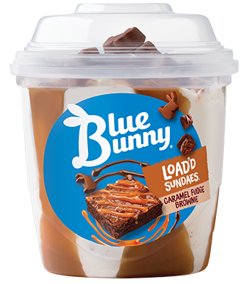 Load D Sundaes Caramel Fudge Brownie Blue Bunny