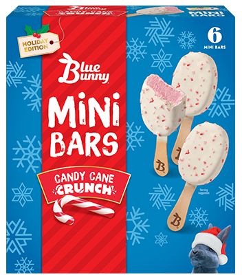 Mini Bars Candy Cane Crunch Front View Package