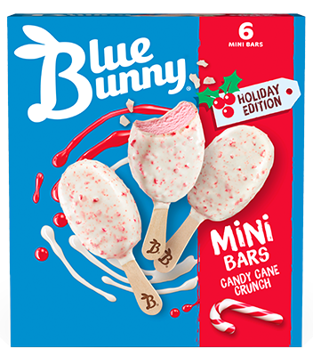 Mini Bars  Candy Cane Crunch Front View Package