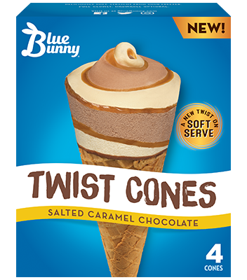 Twist Cones Salted Caramel Chocolate Front View Package