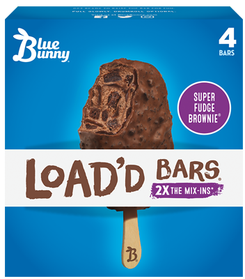 Load'd Bars® Super Fudge Brownie® Front View Package