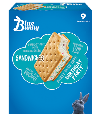 Birthday Party® Sandwiches Front View Package