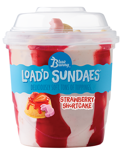 Load'd Sundaes® Strawberry Shortcake Front View Package