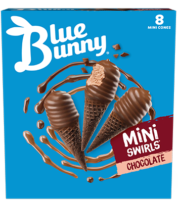 Mini Swirls® Chocolate Front View Package