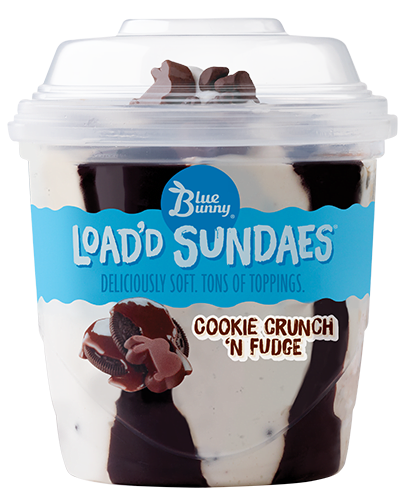 Load'd Sundaes® Cookie Crunch 'n Fudge Front View Package