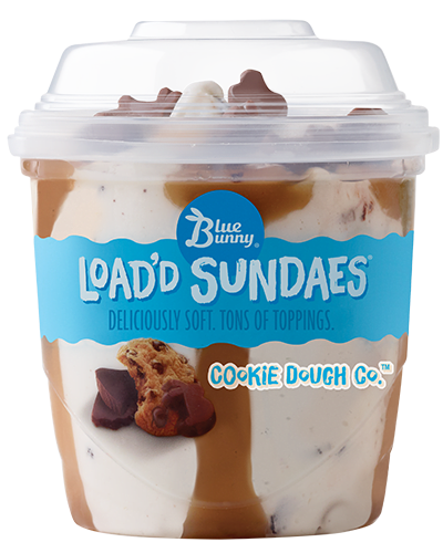 Load'd Sundaes® Cookie Dough Co.™ Front View Package