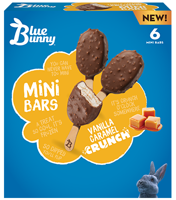 Mini Bars Vanilla Caramel Crunch Front View Package
