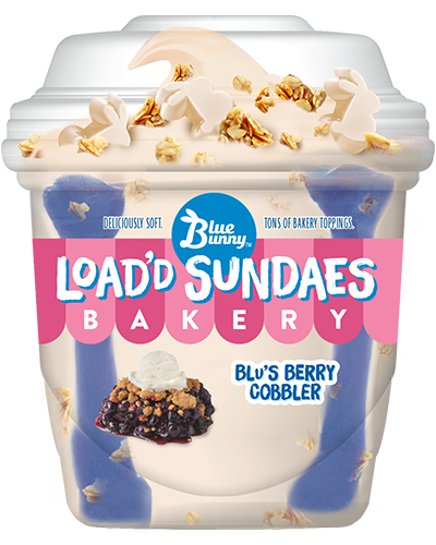 Load'd Sundaes® Bakery Blu's Berry Cobbler Front View Package