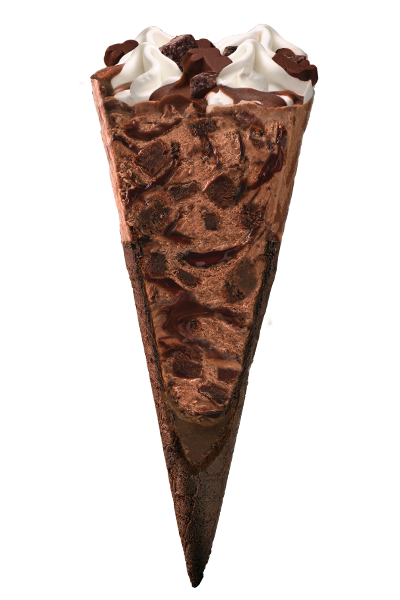 Load'd Cones® Brownie Bomb Out of Package With Bite