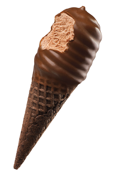 Mini Swirls® Chocolate Out of Package With Bite
