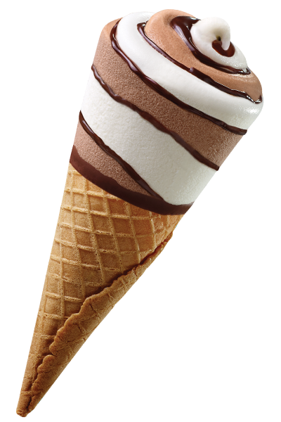 Soft Cones  Chocolate Vanilla Out of Package