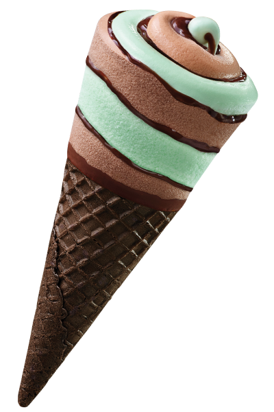Soft Cones  Mint Chocolate Out of Package