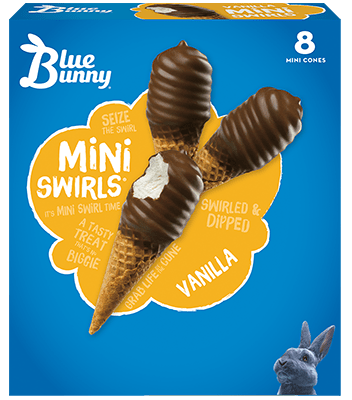 Mini Swirls® Vanilla Front View Package
