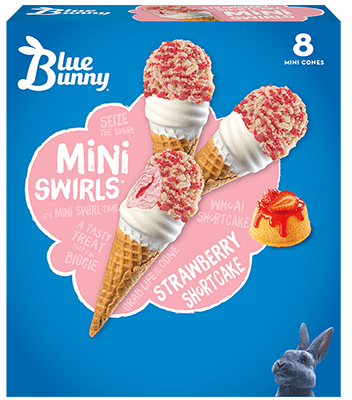 Mini Swirls® Strawberry Shortcake Front View Package