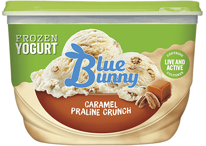 Caramel Praline Crunch Frozen Yogurt Front View Package