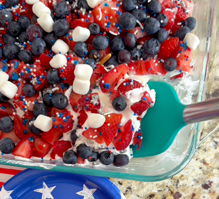 Patriotic Icebox Cake