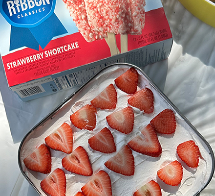 Strawberry Shortcake Freezer Cake