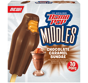 Chocolate Caramel Sundae Bomb Pop Middles®