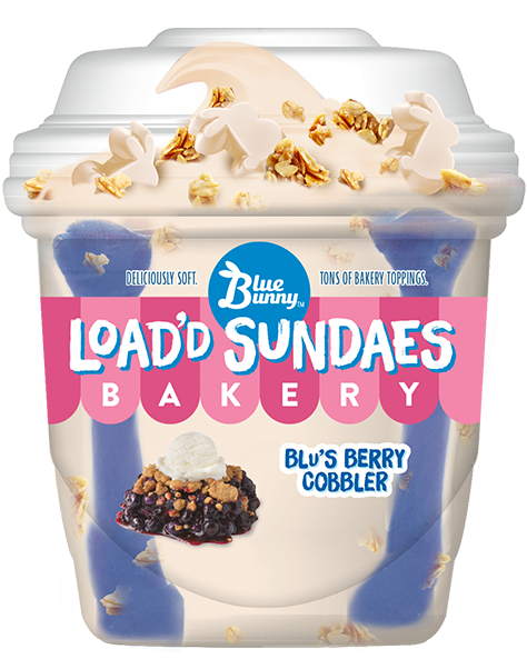 Load'd Sundaes® Bakery Blu's Berry Cobbler - Wells Foodservice