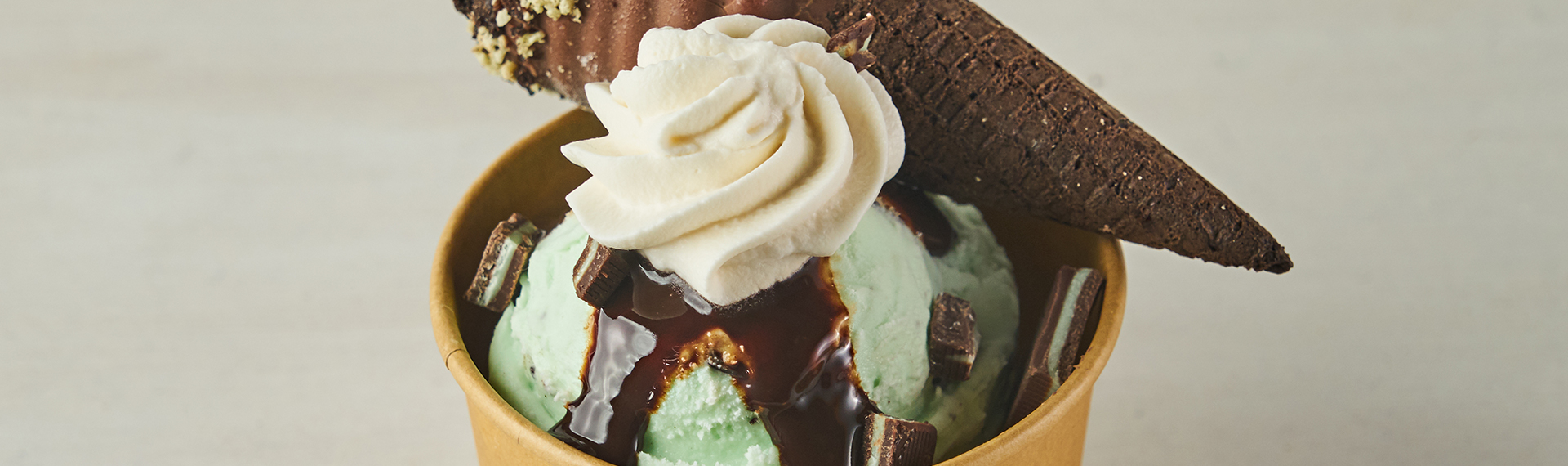 Double Dipper Mint Chipper Sundae