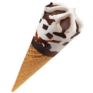 King Size Cone Brownie Sundae